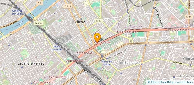 localisation de l'entreprise MONSIEUR HONG GUANG XU à CLICHY