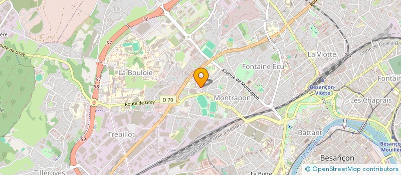 localisation de l'entreprise MONSIEUR HONG WANG à BESANCON