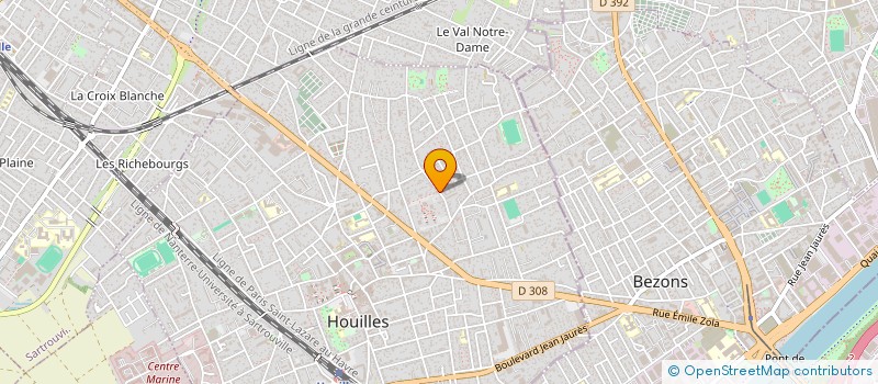 localisation de l'entreprise MONSIEUR HONG YANG LIU  HOUILLES