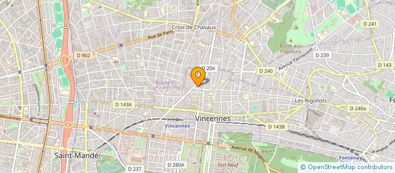 localisation de l'entreprise MONSIEUR HONG ZOU à VINCENNES