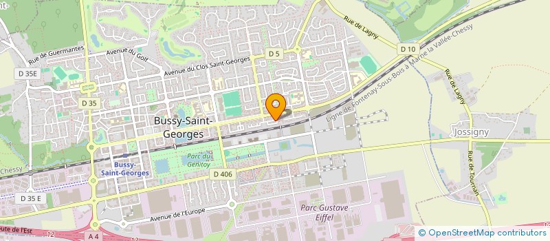 localisation de l'entreprise MONSIEUR HONGKRY MOV  BUSSY-SAINT-GEORGES