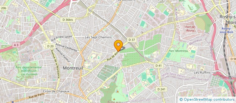 localisation de l'entreprise MONSIEUR HONGLIN ZHANG  BUSSY-SAINT-GEORGES