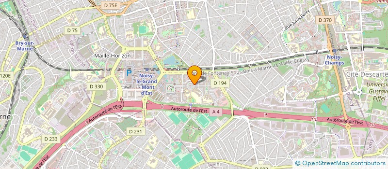 localisation de l'entreprise MONSIEUR HONGYI ZHU  NOISY-LE-GRAND