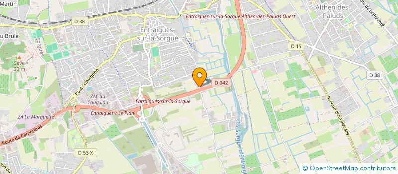 localisation de l'entreprise MONSIEUR HONORE BERGER  ENTRAIGUES-SUR-LA-SORGUE