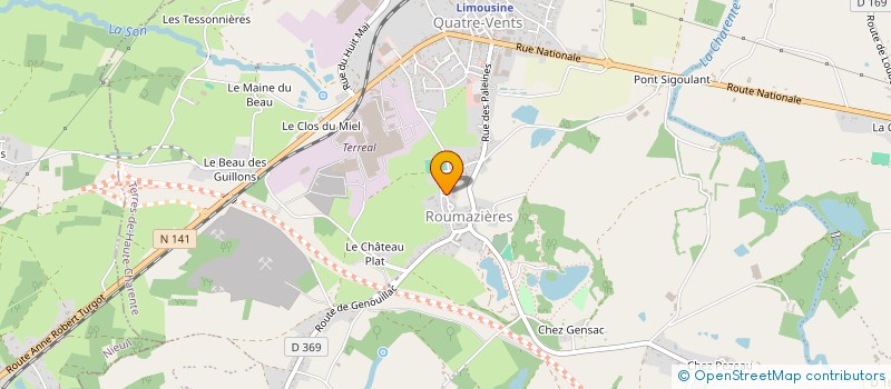 localisation de l'entreprise MONSIEUR HONORE BERTRAND à TERRES-DE-HAUTE-CHARENTE