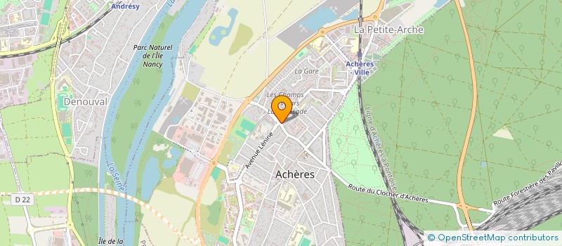 localisation de l'entreprise MONSIEUR HONORE DUBREIL  ACHERES