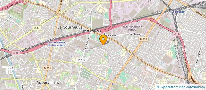 localisation de l'entreprise MONSIEUR HONORE FAYE à LA COURNEUVE