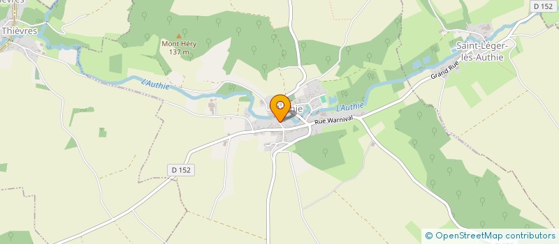 localisation de l'entreprise MONSIEUR HONORE FROIDEVAL à AUTHIE