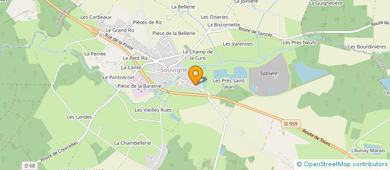 localisation de l'entreprise MONSIEUR HONORE LOUVOUENZO  SOUVIGNE