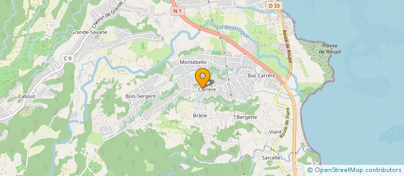 localisation de l'entreprise MONSIEUR HONORE MARIALE  PETIT-BOURG