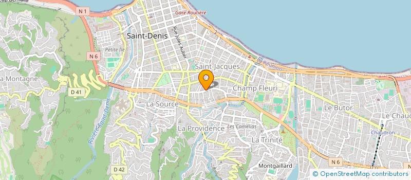 localisation de l'entreprise MONSIEUR HONORE MOUSSA MDJENI à SAINT-DENIS