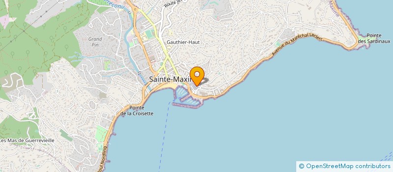 localisation de l'entreprise MONSIEUR HONORE PHILIP  SAINTE-MAXIME