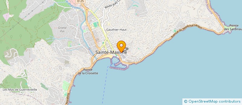 localisation de l'entreprise MONSIEUR HONORE PHILIP à SAINTE-MAXIME