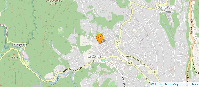 localisation de l'entreprise MONSIEUR HONORE RAVIOL à LA COLLE-SUR-LOUP