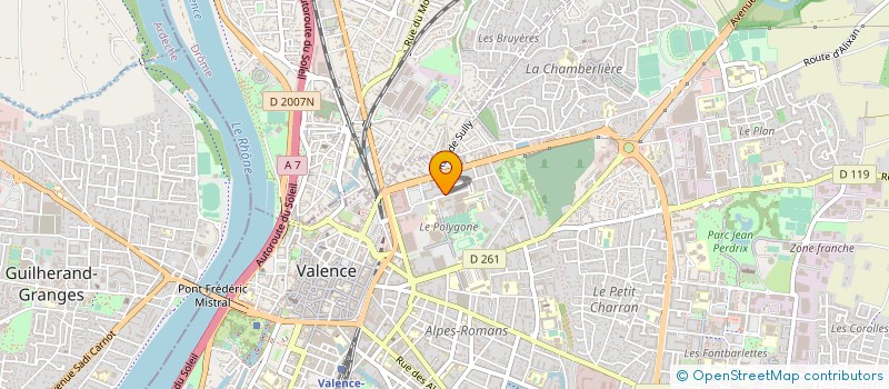 localisation de l'entreprise MONSIEUR HONORE SOUBEYRAND à VALENCE