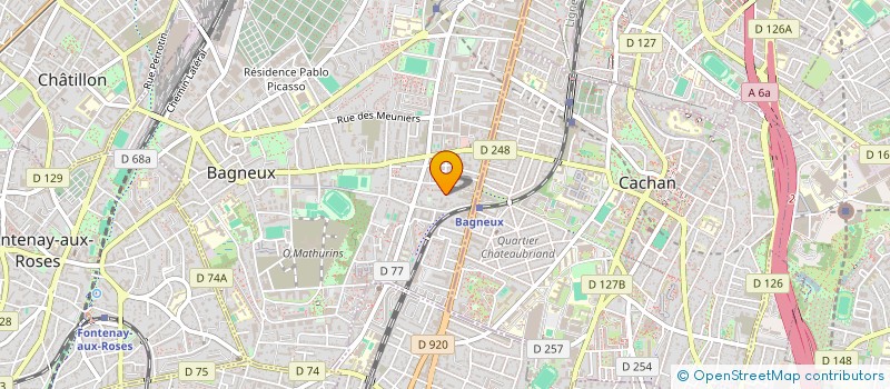 localisation de l'entreprise MONSIEUR HONORE TCHAMABO  BAGNEUX