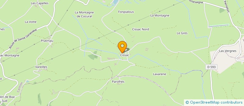 localisation de l'entreprise MONSIEUR HONORE VAISSIER  CANTOIN