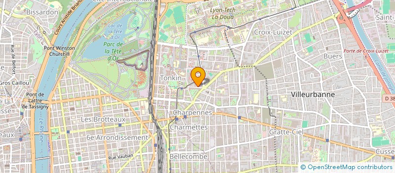 localisation de l'entreprise MONSIEUR HONSI BOUJDAI  VILLEURBANNE