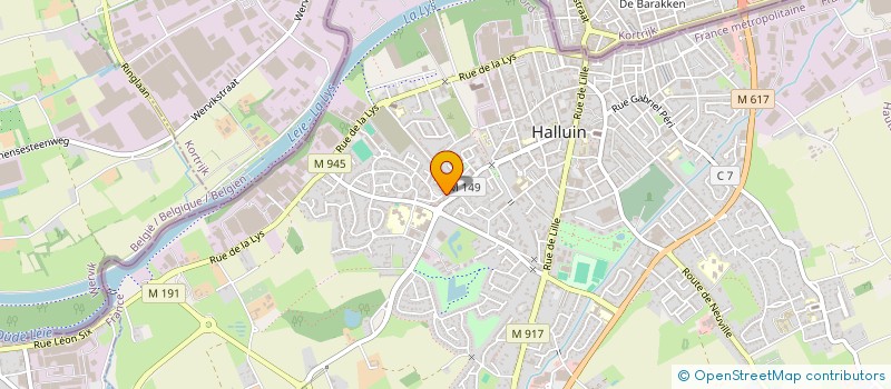 localisation de l'entreprise MONSIEUR HORACIO DOMINGUES MAZEDA  HALLUIN