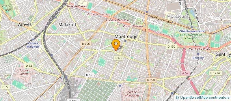 localisation de l'entreprise MONSIEUR HORIA DAMIAN  MONTROUGE