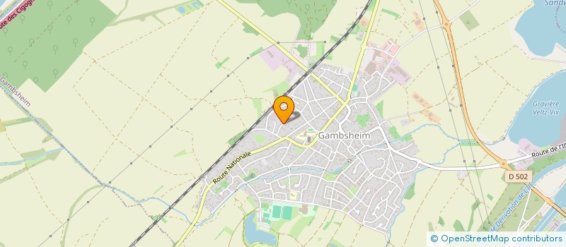 localisation de l'entreprise MONSIEUR HORST KLYNE  GAMBSHEIM