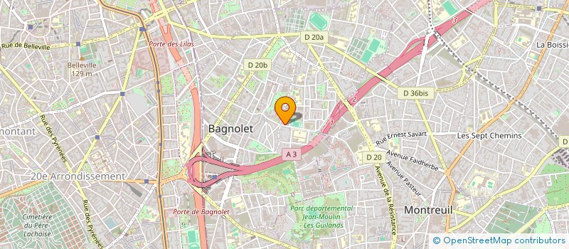 localisation de l'entreprise MONSIEUR HORUS NJEL DJOB MASSOMA  BAGNOLET