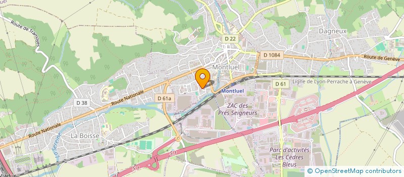 localisation de l'entreprise MONSIEUR HOSNI BOUKHBIZA  MONTLUEL