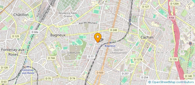 localisation de l'entreprise MONSIEUR HOSNI ZEGHLACHE  BAGNEUX