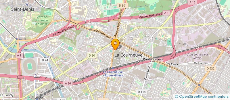 localisation de l'entreprise MONSIEUR HOSSAIN MOHAMMAD ALI à LA COURNEUVE