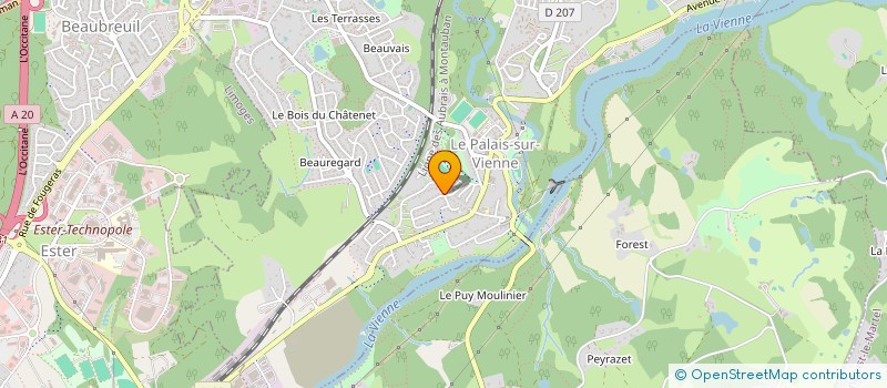 localisation de l'entreprise MONSIEUR HOSSAM CHAHLI  LE PALAIS-SUR-VIENNE