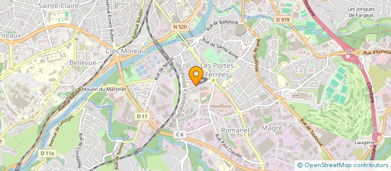 localisation de l'entreprise MONSIEUR HOSSEIN ALI MAHMODI à LIMOGES