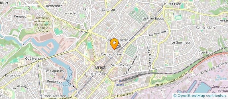localisation de l'entreprise MONSIEUR HOSSEIN BOUYEJDAD à BREST