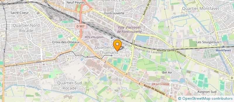 localisation de l'entreprise MONSIEUR HOSSEIN FIOUJ  AVIGNON