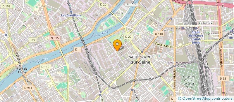 localisation de l'entreprise MONSIEUR HOSSEIN TADJBAKHSH à SAINT-OUEN-SUR-SEINE