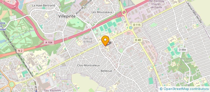 localisation de l'entreprise MONSIEUR HOSSEM BEN HADJ KOBAIRE à VILLEPINTE