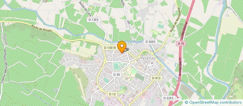 localisation de l'entreprise MONSIEUR HOSSINE ED DAOUDI  PEZENAS