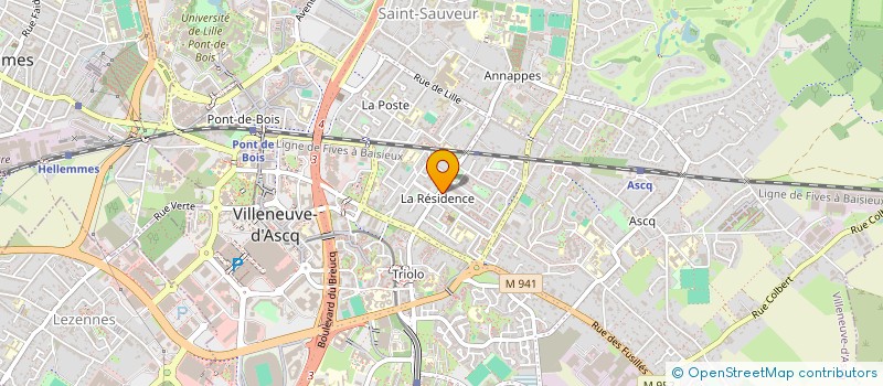 localisation de l'entreprise MONSIEUR HOUARI AISSANI  VILLENEUVE-D'ASCQ