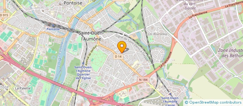 localisation de l'entreprise MONSIEUR HOUARI AOUALI  SAINT-OUEN-L'AUMONE