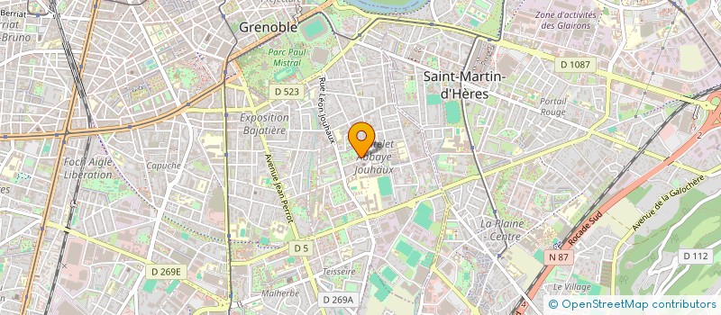 localisation de l'entreprise MONSIEUR HOUARI BENADIL  GRENOBLE