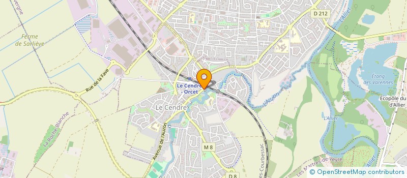 localisation de l'entreprise MONSIEUR HOUARI BENAOUDA  LE CENDRE