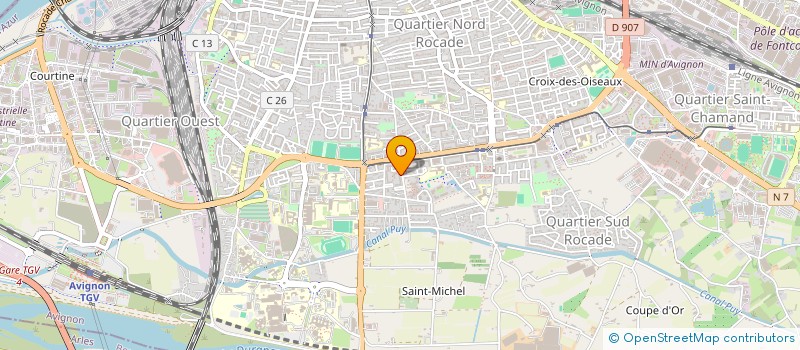 localisation de l'entreprise MONSIEUR HOUARI BOUDEHEDJ  AVIGNON