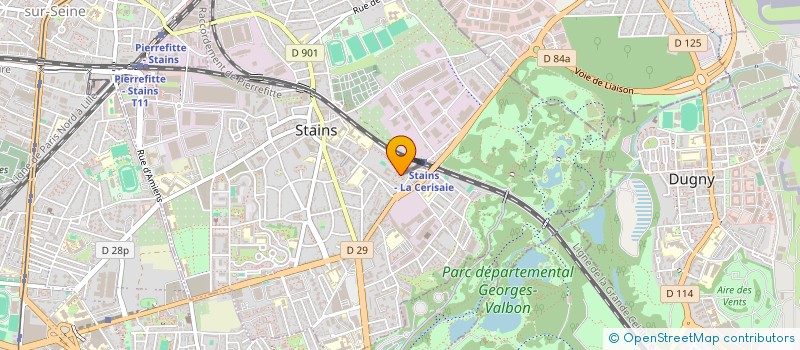 localisation de l'entreprise MONSIEUR HOUARI KELTOUMI  STAINS