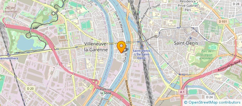 localisation de l'entreprise MONSIEUR HOUAS AZZOUG  L'ILE-SAINT-DENIS