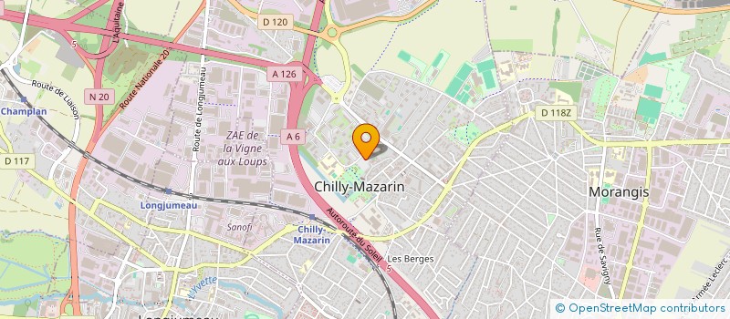 localisation de l'entreprise MONSIEUR HOUCH LAARADH  CHILLY-MAZARIN