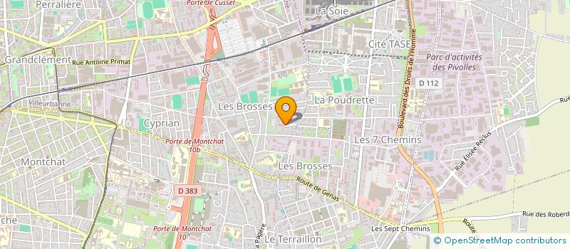 localisation de l'entreprise MONSIEUR HOUCINE AISSAOUI EMBAREK  VILLEURBANNE