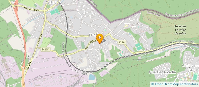 localisation de l'entreprise MONSIEUR HOUCINE AIT OUARAB  L'HOPITAL