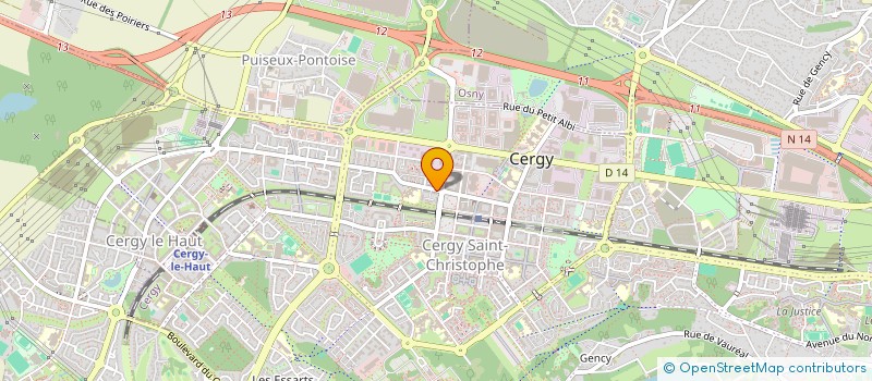 localisation de l'entreprise MONSIEUR HOUCINE ATMAOUI  CERGY