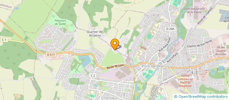 localisation de l'entreprise MONSIEUR HOUCINE BADA  CHARVIEU-CHAVAGNEUX