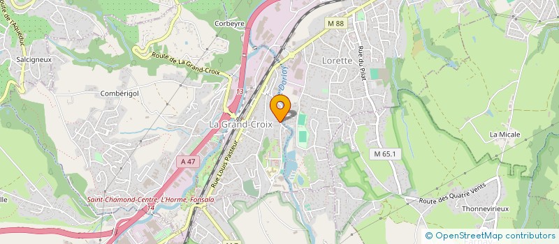 localisation de l'entreprise MONSIEUR HOUCINE BARHOUMI  LA GRAND-CROIX