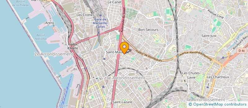 localisation de l'entreprise MONSIEUR HOUCINE BENSABRI à MARSEILLE 3EME